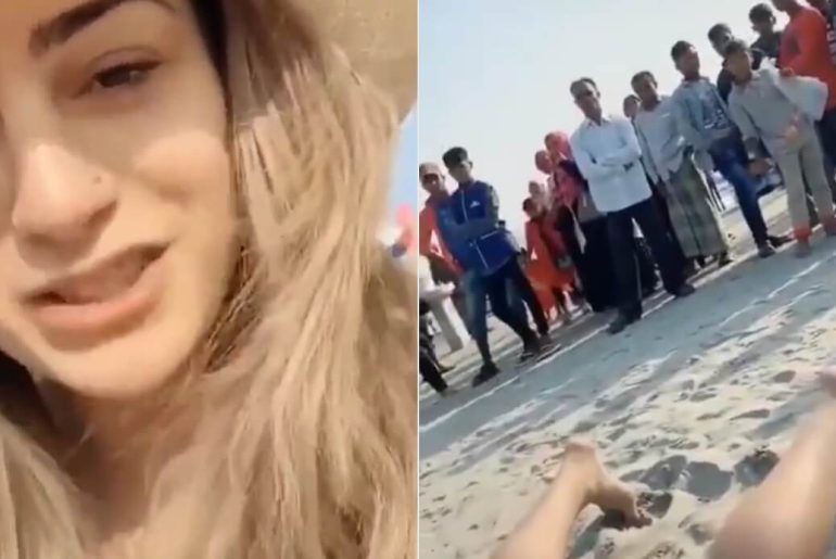 erkekler-plajda-kadini-izlerken