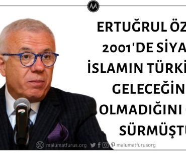 Ertuğrul Özkök 2001 Yılında Siyasal İslamın Türkiye'de Geleceğinin Olmadığını İddia Etmişti