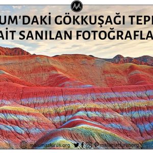 Erzurum'daki Gökkuşağı Tepeleri'ne Ait Olduğu İddiasıyla Paylaşılan Fotoğraflar Çin'deki Gökkuşağı Dağları'ndan