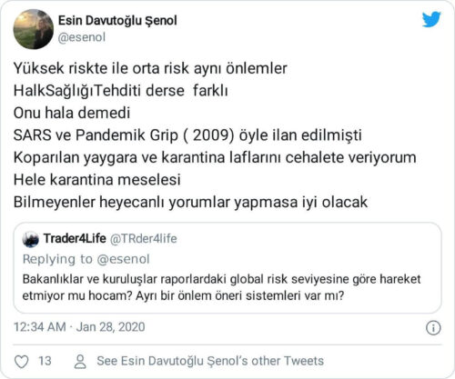 Esin Davutoğlu Şenol salgın