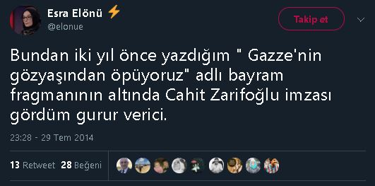 Esra Elönü'nün şiirinin Cahit Zarifoğlu'na atfedilmesine ilişkin yaptığı yorum