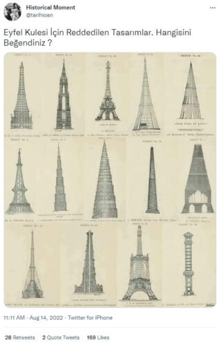 eyfel kulesi reddedilen tasarimlar