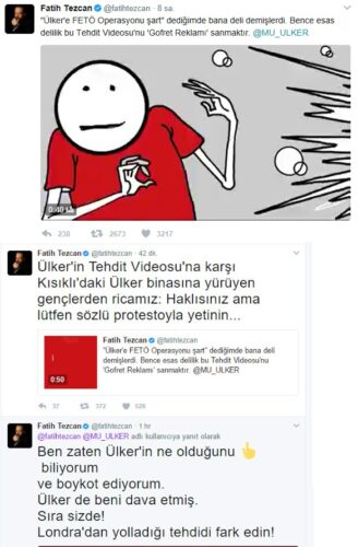 fatih tezcan ülker reklamı tepkisi