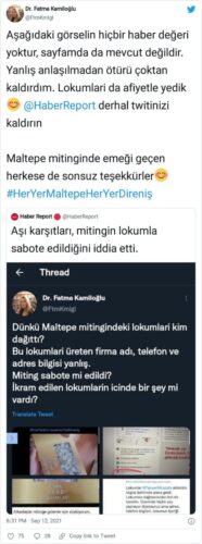 fatma kamiloğlu aşı