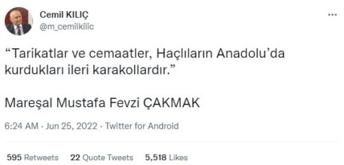 fevzi-cakmak-tarikatlar-cemaatler