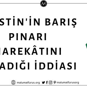 Filistin'in Barış Pınarı Harekâtını Kınadığı İddiası Doğrulanamıyor