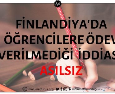 Finlandiya Eğitim Sisteminde Ödevin Olmadığı İddiası Asılsız