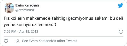 fizikçilerin şahitliği