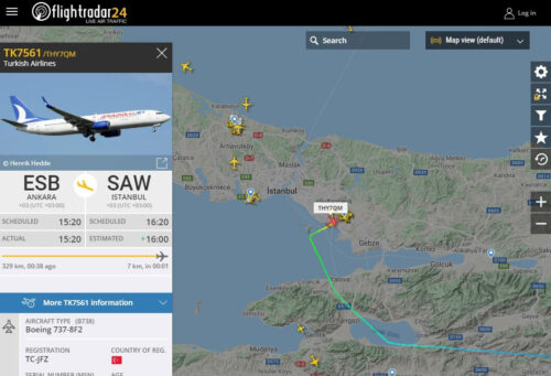 flight radar anadolu jet