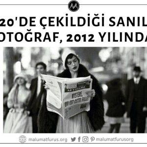 1920 Yılında Paris Sokaklarında Poz Veren Bir Modele Ait Olduğu Sanılan Fotoğraf 2012 Yılından