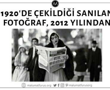 1920 Yılında Paris Sokaklarında Poz Veren Bir Modele Ait Olduğu Sanılan Fotoğraf 2012 Yılından