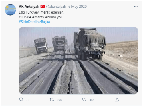 1984 Yılındaki Ankara Aksaray Yolu