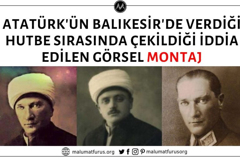 Fotoğrafın Atatürk'ün Balıkesir'de Zağnos Paşa Camii'nde Verdiği Hutbe Sırasında Çekildiği İddiası Asılsız