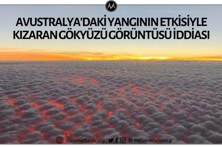 Avustralya'daki Yangınların Etkisiyle Kızıllaşan Gökyüzünü Gösterdiği Sanılan Fotoğraf Aslında Hawaii'de Gün Batımından