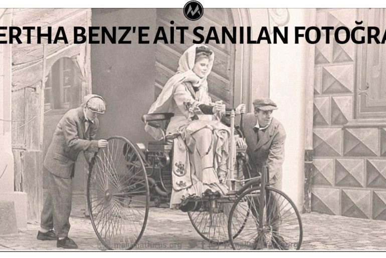 Fotoğrafın Karl Benz'in Eşi Bertha Benz'in Patentini Aldıkları İlk Araca Binerkenki Ana Ait Olduğu İddiası Asılsız