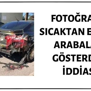 Fotoğrafın Aşırı Yüksek Hava Sıcaklığından Ötürü Eriyen Arabaları Gösterdiği İddiası Doğru Değil