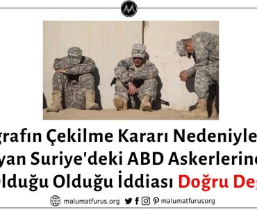 Fotoğrafta Suriye'deki Utanç İçindeki ABD Askerlerinin Görüldüğü İddiası Doğru Değil