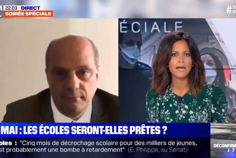 Fransa Milli Eğitim Bakanı tuvalette Canlı Yayın