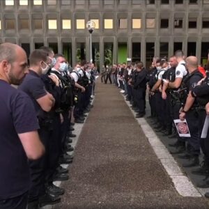 fransa polis protestosu