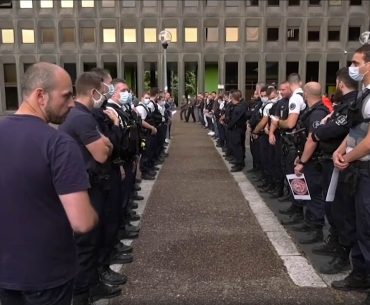 fransa polis protestosu