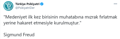 Medeniyet ilk kez birisinin muhatabına mızrak fırlatmak yerine hakaret etmesiyle kurulmuştur