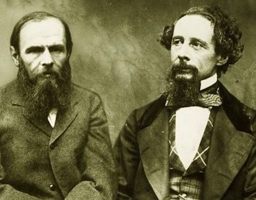 Fyodor Dostoyevsky ve Charles Dickens'ı bir arada gösterdiği iddia edilen montajlanmış fotoğraf