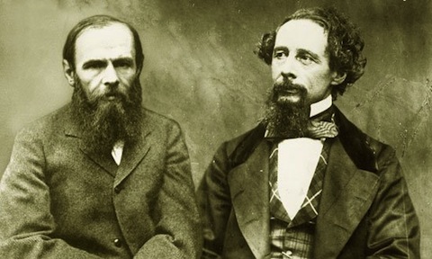 Fyodor Dostoyevsky ve Charles Dickens'ı bir arada gösterdiği iddia edilen montajlanmış fotoğraf