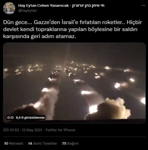 gazzeden israile fırlatılan roketler