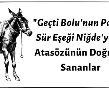 "Geçti Bolu'nun Pazarı Sür Eşeği Niğde'ye"nin Atasözünün Doğrusu Olduğu İddiası Doğru Değil