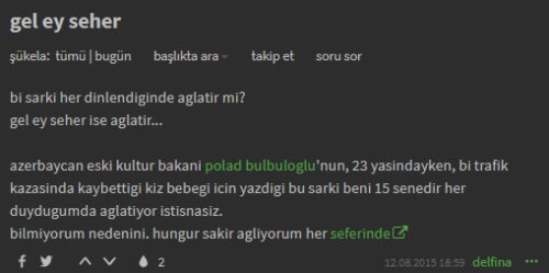 gel ey seher trafik kazası