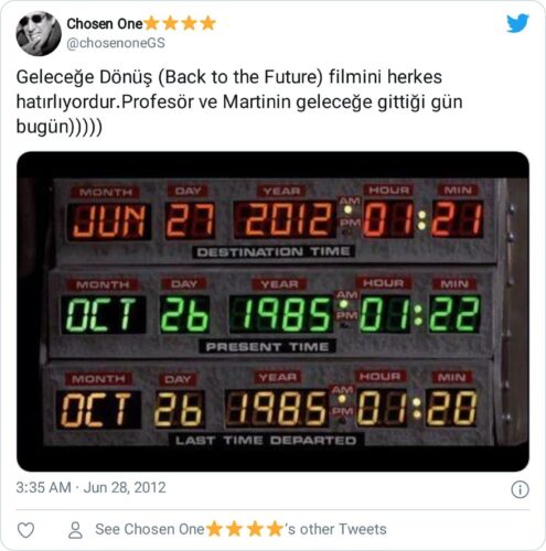 geleceğe dönüş filminde hangi tarihte