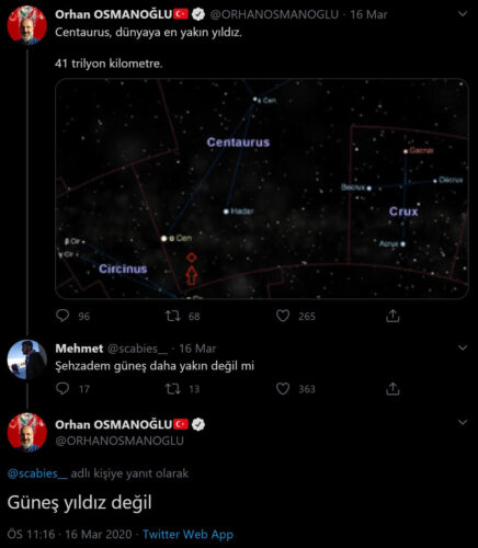 güneş yıldız değil