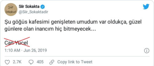 Güzel günlere olan inancım hiç bitmeyecek