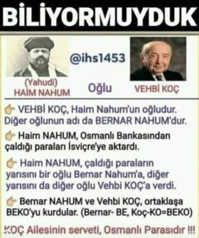 haim nahum bernar nahum rahmi koc