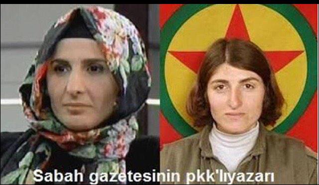 Halime Kökçe'nin aslında PKK'lı olduğunu öne süren görsel