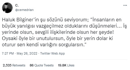 haluk bilginerin su sozunu seviyorum