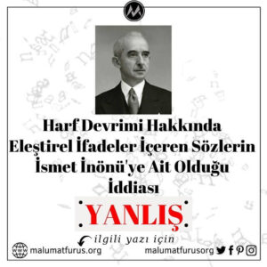 harf devrimi ismet inönü