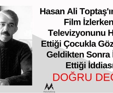 Hasan Ali Toptaş'ın Çizgi Film İzlerken Televizyonunu Haciz Ettiği Çocukla Göz Göze Geldikten Sonra İstifa Ettiği İddiası Doğru Değildir