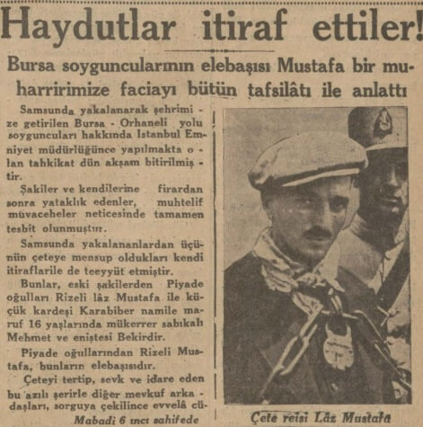 haydutlar itiraf