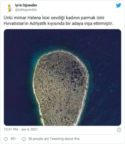 helena isixi parmak izi adası