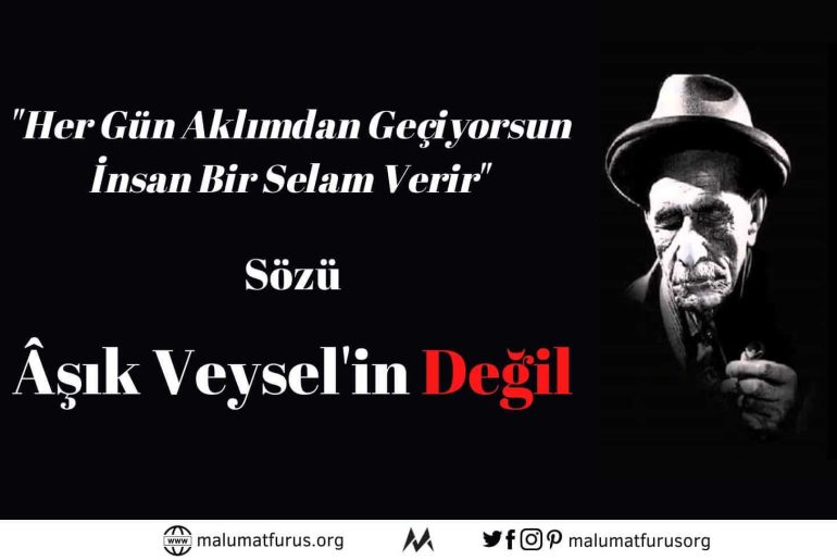 her gün aklımdan geçiyorsun insan bir selam verir aşık veysel