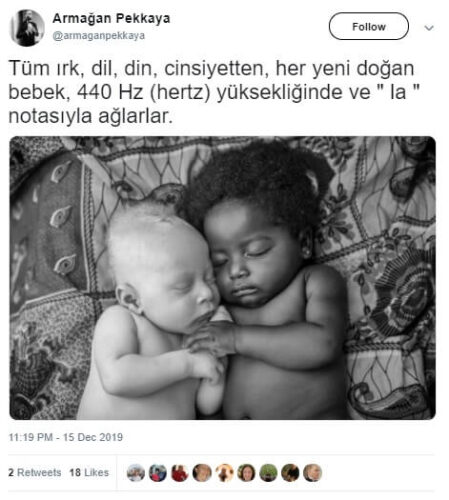 her yeni doğan bebek ağlama frekansı