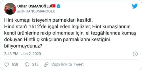 hint kumaşı isteyenin parmağı