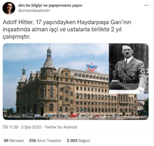 hitler haydarpasa insaat