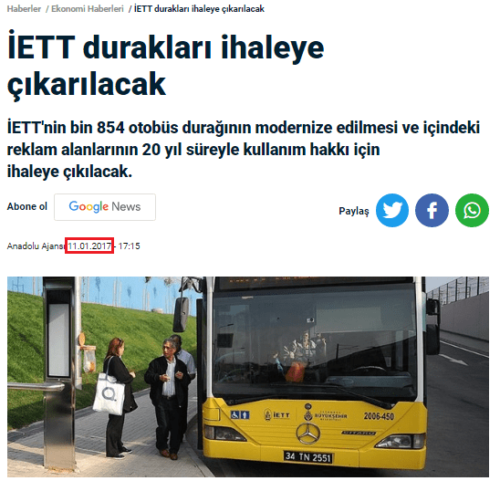 istanbul otobüs afiş