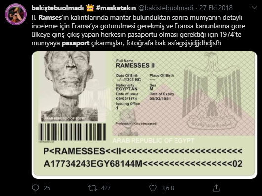 ikinci ramses pasaportu