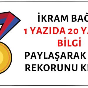 İkram Bağcı Okuma Yazma Oranının Oy Kullanımına Etkisi Hakkındaki Yazısıyla Rekor Kırarak Hata Şampiyonu Olmuş