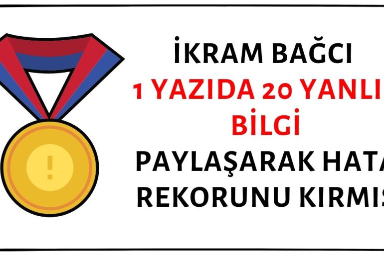 İkram Bağcı Okuma Yazma Oranının Oy Kullanımına Etkisi Hakkındaki Yazısıyla Rekor Kırarak Hata Şampiyonu Olmuş