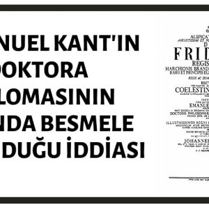 Immanuel Kant'ın Doktora Tez Kapağında Yer Alan Besmeleye Farklı Anlam Yükleyen Yazarlar