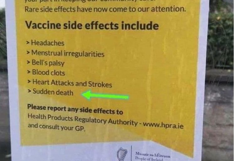 irlanda sahte asi uyari